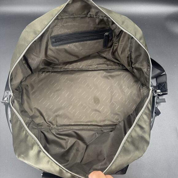 Versace Parfum Duffle Weekender Travel Gym Bag Green w/Shoulder Strap 20x10x9.5 - Picture 3 of 6